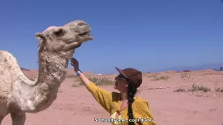 Pretty girl has sex on sandy beach