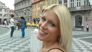 Wild public sex with horny blonde girl