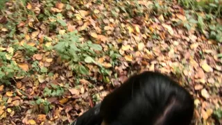 Brunette in hot public sex