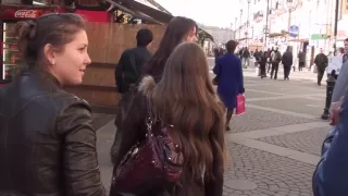 Very sexy blonde gets naked for money