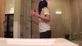 College Teen Filming Herself Masturbating Showering