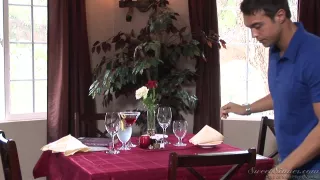 Big booty brunette gives a masterful head