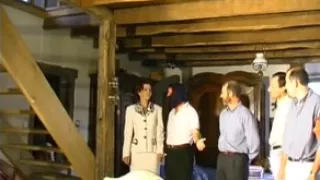 Hottie in stockings enjoys an anal bukkake gangbang