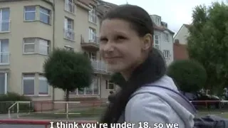 Perfect Czech brunette Iveta fucks and sucks nicely