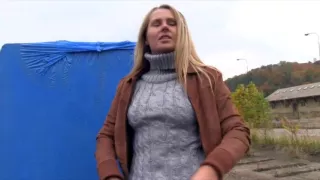 Amateur Zuzana flashes her perky tits and banged hard