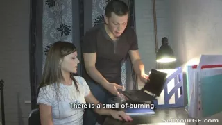 Fucking for a new laptop