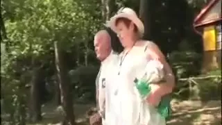 Old Man and Old Wife Fuck Young Woman