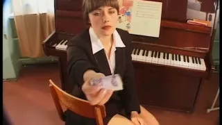 Piano teacher begs for a rough double penetration