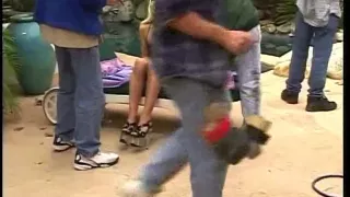 Blond sweetheart Fiona Cheeks gangbanged by the pool