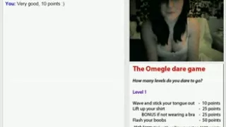 Angel plays my version of the Omegle game