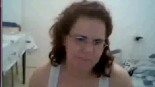 Hot milf wife shows her ass off on web cam chat