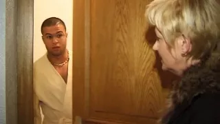 Mature bbw blonde seduces her young French neighbor