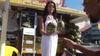 Brazil gal gets screwed and facialized