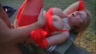 Breasty Italian tramp sucking and fucking