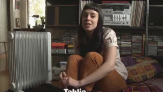 Hairy brunette teen strips and masturbates