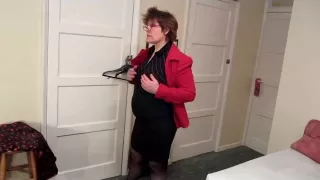 Stripping From My Office Costume And Playing.