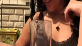 Delightsome legal age teenager and old fella have sex in public