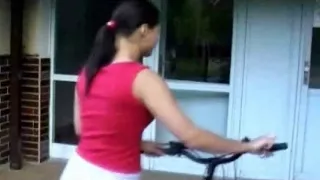 Juvenile pair belt-on in a country abode