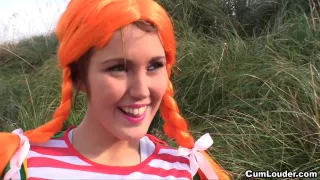 Redhead Pippi screwed by a massive pecker