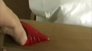 amazing red heel shoejob
