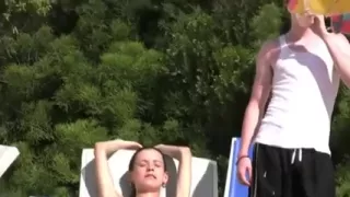 Bewitching Angels undressed on Beach