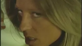 Slutty honeys receive their vaginas licked in advance of getting gangbanged in daybed