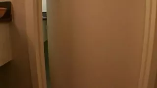 Filthy playgirl in leather gives head