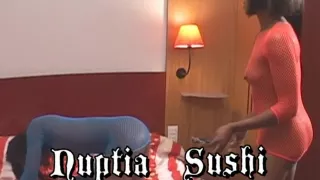 Enjoying swarthy in bisex three-some