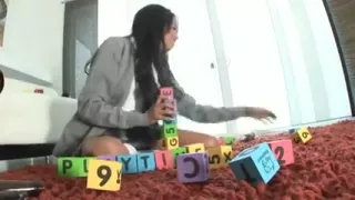 Playing with the pizza stud