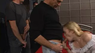 Blond bitch gang-group-fucked