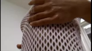 Tattoed sweetheart with admirable milk sacks is DPed and anal fucked on bed