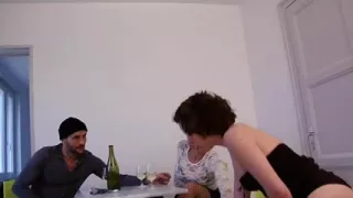 Sexy anal trio with sadomized cute honeys