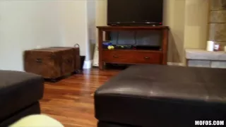 Oriental sweetheart with a great couple of bumpers is drilled to agonorgasmos