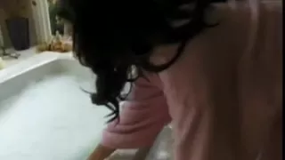 oriental in pantys copulates in tub