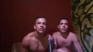 Betting their butts to a card game in a homo livecam show