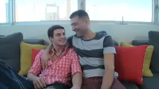 Large lengthy penis gives it wonderful and hard to a taut twink lad!