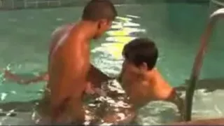 Latino large wang fucking barebak & eating cum.