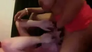 Large shlong Lady-Boy fucking dilettante on web camera