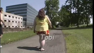 Large overweight whore in act