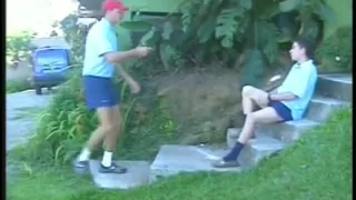 Juvenile stud await untill Dad get's home