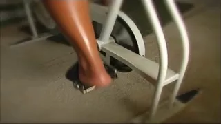 A Hot black trainer with big butt fucked hard