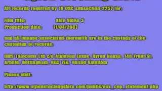 Hot mon nylon thrashing