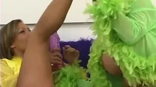 Summer Cummings & Tiffany Towers Double Ended Fake Penis