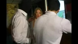 Blonde babe gets sexual punishment by two masters