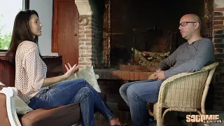 Französin in sexy Strapsen wird zum Arschsex verführt