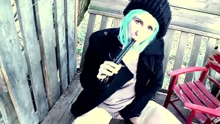 Heimlicher Solofick im Freien