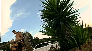 Shape shifting slut gets mangled in the parking lot