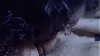 Bisexuelle Rothaarige nimmt einmal Schwanz einmal Pussy