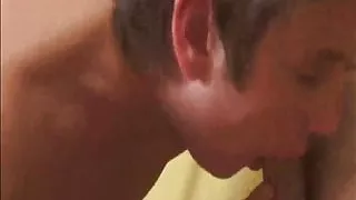 Gay painter sucking a cock
