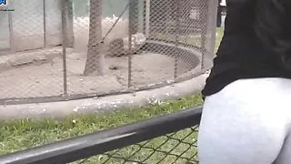 Round Ass Teen Flashing. Cameltoe, Thong, Ass.